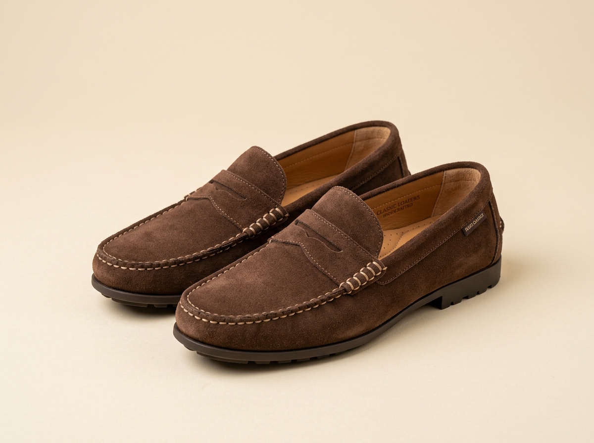 Men's Casual Suede Loafers - Rs. 3,000